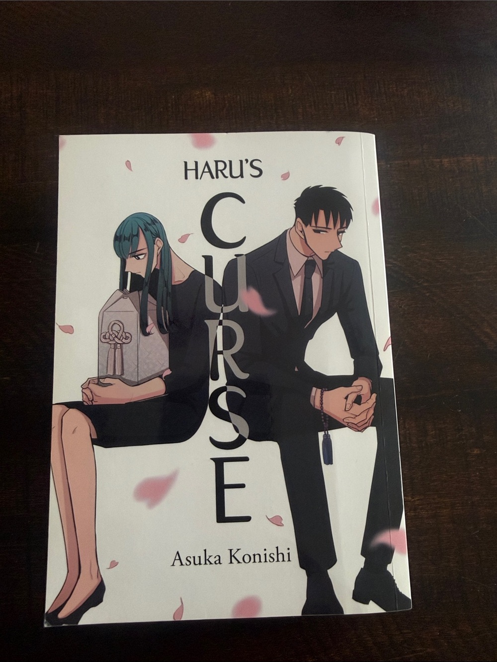 Haru's Curse Graphic Art Print - Black, White & Pink Accents